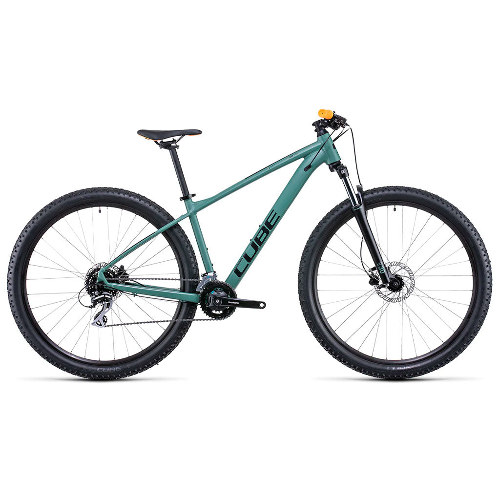 Bicicleta de montaña CUBE Aim PRO 2022 Olive'n'Orange / Transmisión 2x8 velocidades